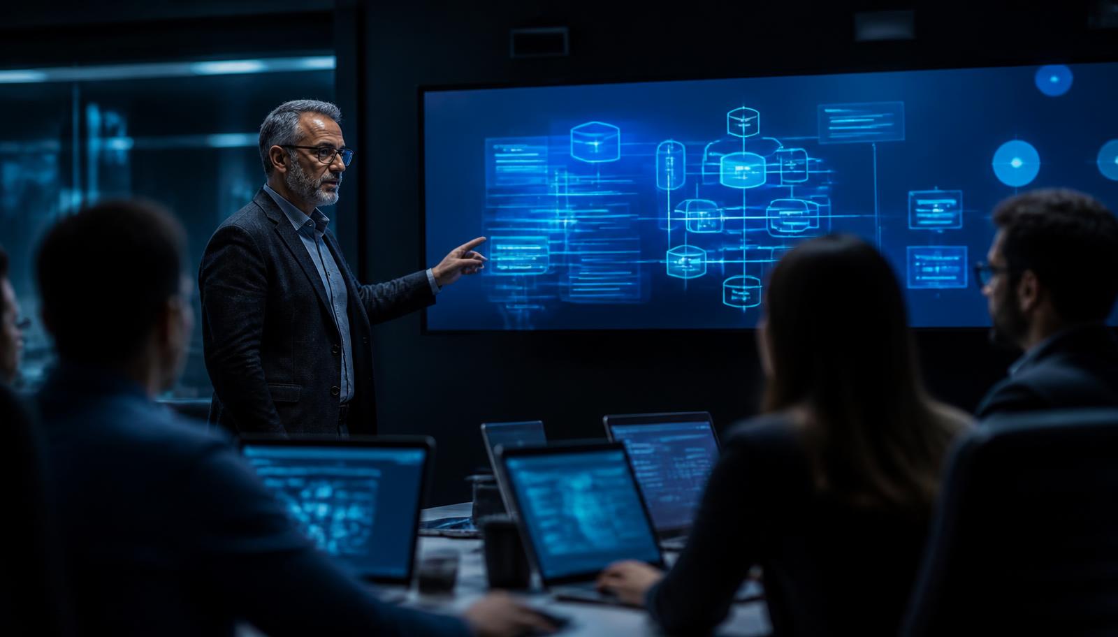 Senior SAP architect leading an enterprise training workshop